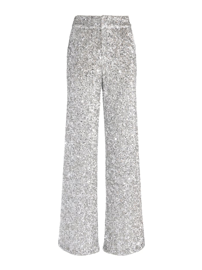 MAME SEQUIN PANT - SILVER image 5 - Alice And Olivia
