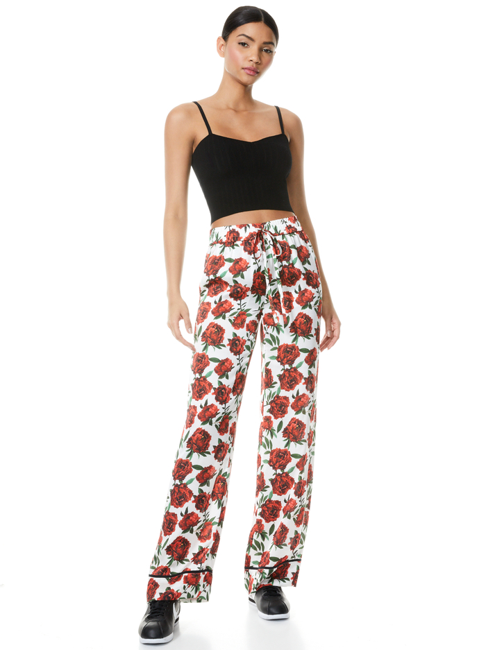 MEERA FLORAL PAJAMA PANT - LILA