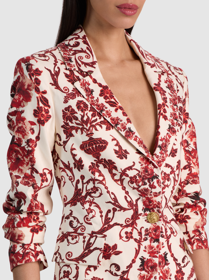 MACEY LINEN FITTED BLAZER - WINDING ROAD image 3 - ALICE + OLIVIA