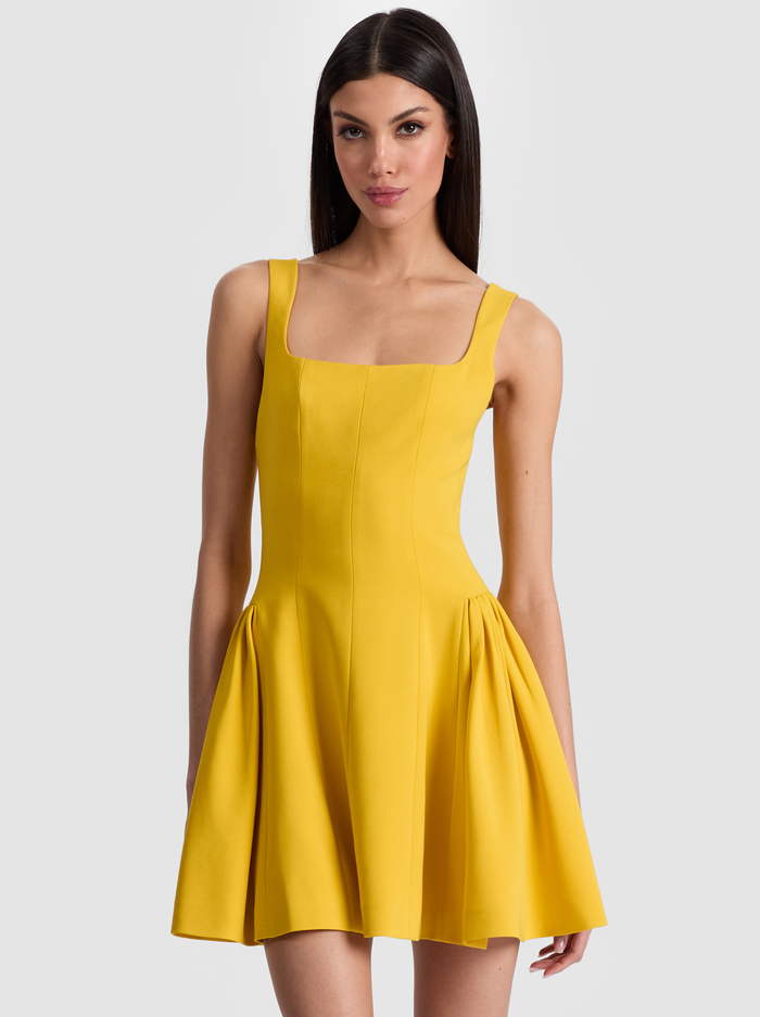 VERA MINI DRESS - GOLDEN HOUR image 3 - Alice And Olivia