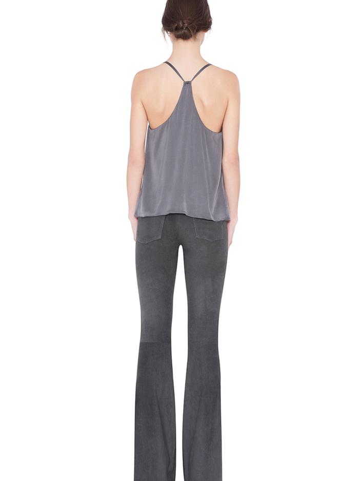 SUEDE BELL PANT - CHARCOAL image 1 - Alice And Olivia