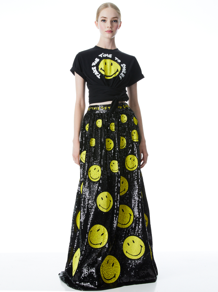 A+O X SMILEY TINA EMBELLISHED BALL GOWN SKIRT - MULTI image 2 - ALICE + OLIVIA