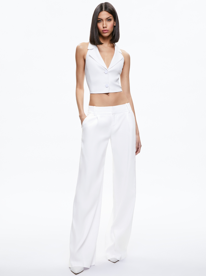 MERI HALTER VEST - WHITE image 2 - Alice And Olivia