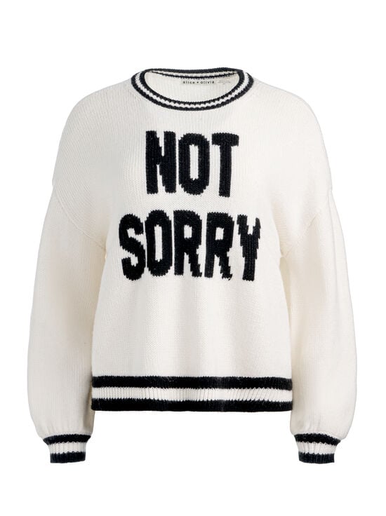ECRU/BLACK-OGDEN NOT SORRY PULLOVER