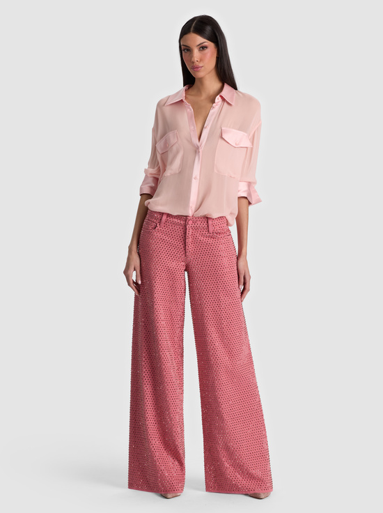 DEEP ROSE/ROSE GOLD-AMAZING EMBELLISHED JEAN