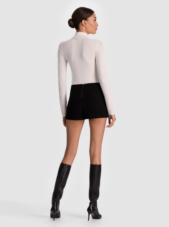 SOFT WHITE-LANIE POINTELLE PULLOVER