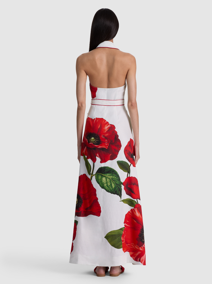 CHASSIDY HALTER MAXI DRESS - SUMMER POPPY image 2 - ALICE + OLIVIA