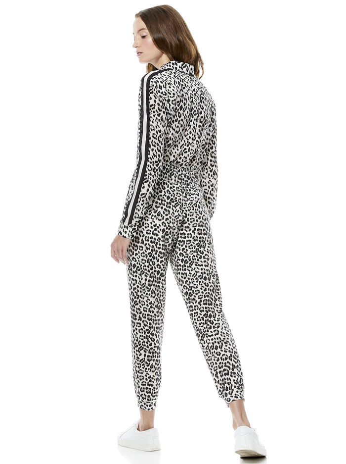 WILLA LEOPARD PLACKET TOP - ROYAL LEOPARD LG image 1 - Alice And Olivia