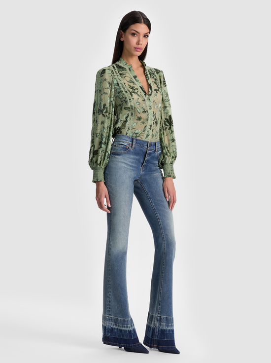 MYSTIC GARDEN SAGE-ARLETTE BLOUSE