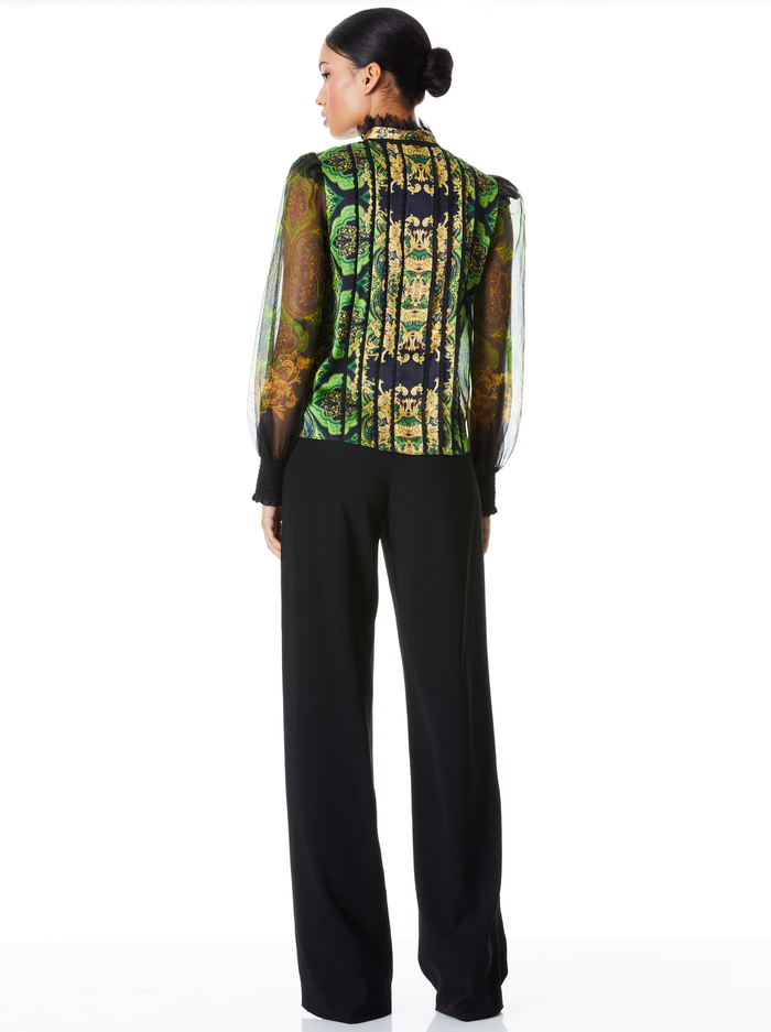 BETTINA BLOUSON SLEEVE TOP - RENDEZVOUS image 1 - Alice And Olivia