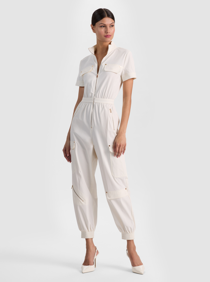 MILO CARGO JUMPSUIT - OFF WHITE image 3 - ALICE + OLIVIA