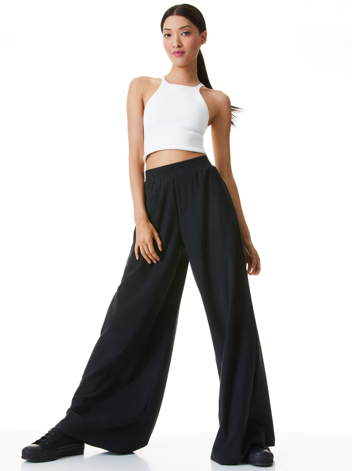 KENLEY PALAZZO PANT - BLACK image 4 - ALICE + OLIVIA