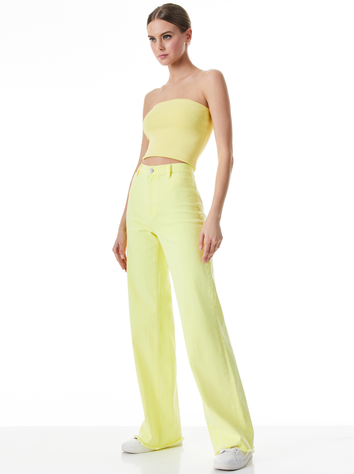 GORGEOUS COIN POCKET JEAN - LEMON SORBET image 4 - Alice And Olivia