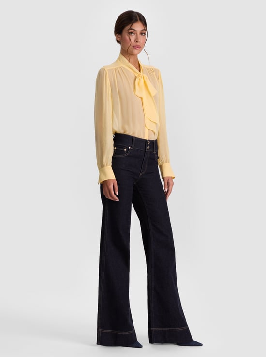 BUTTER-THAYER TIE NECK BLOUSE