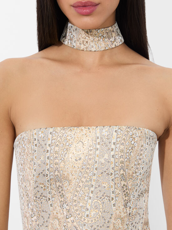 CHAMPAGNE-PAIGE MINI DRESS