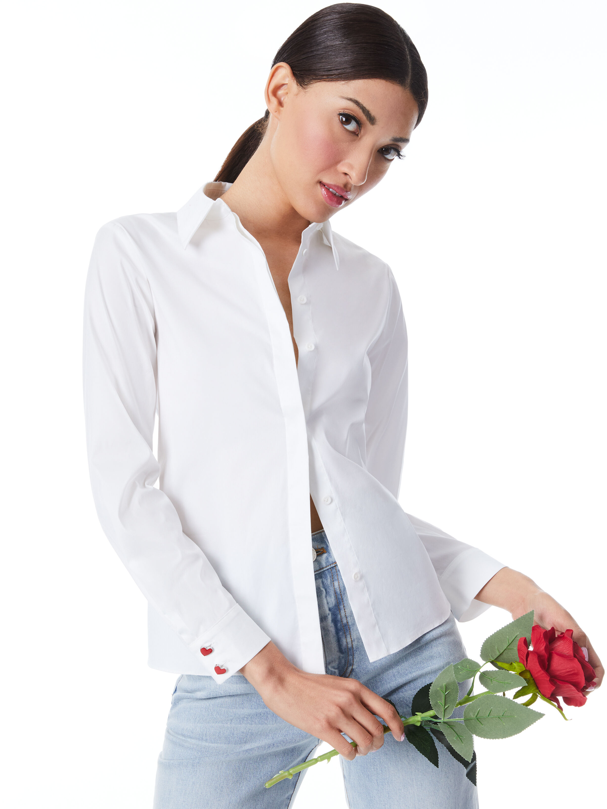 【現金特価】 | White In Blouse Silk Willa Alice Olivia + パンツ