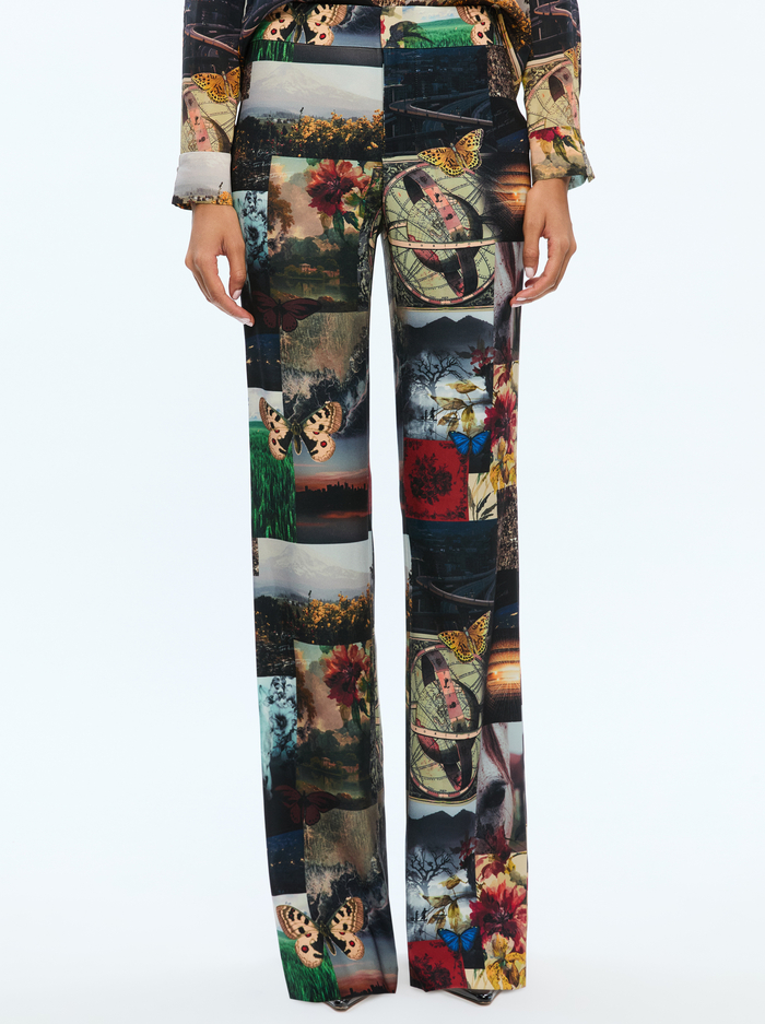 LIVI PRINTED TROUSER - ECO FUSION - Alice And Olivia