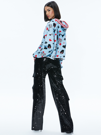 ICE MULTI-SUNNY BOXY CROPPED HOODIE