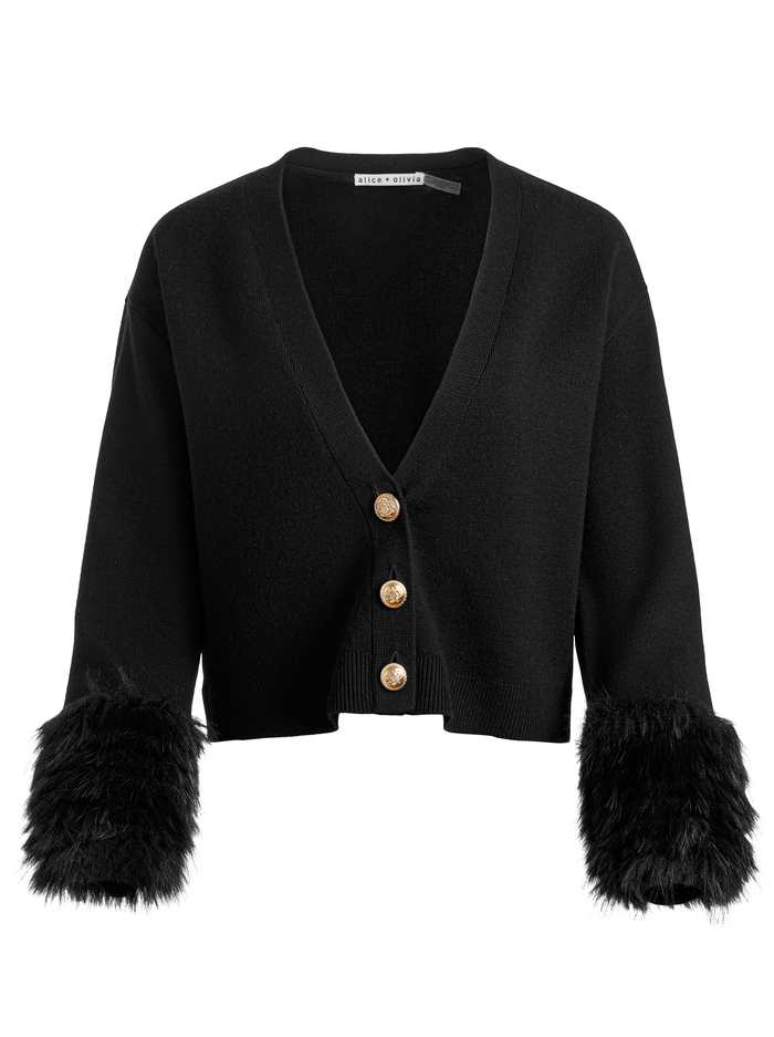 BRADLEY CARDIGAN - BLACK image 5 - Alice And Olivia