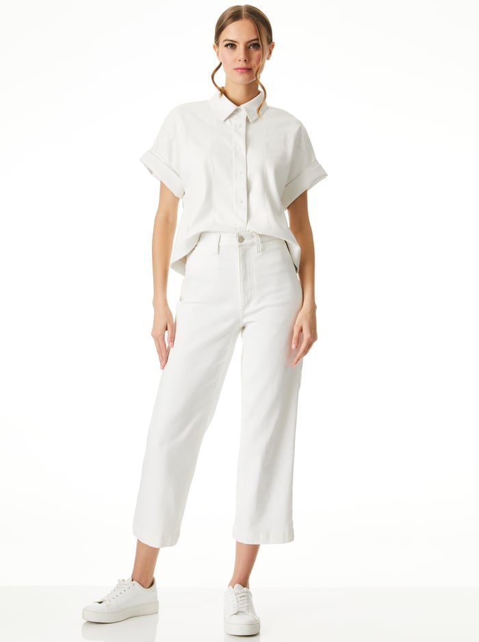 ALI STOVE PIPE JEAN - VINTAGE SUGAR image 2 - Alice And Olivia