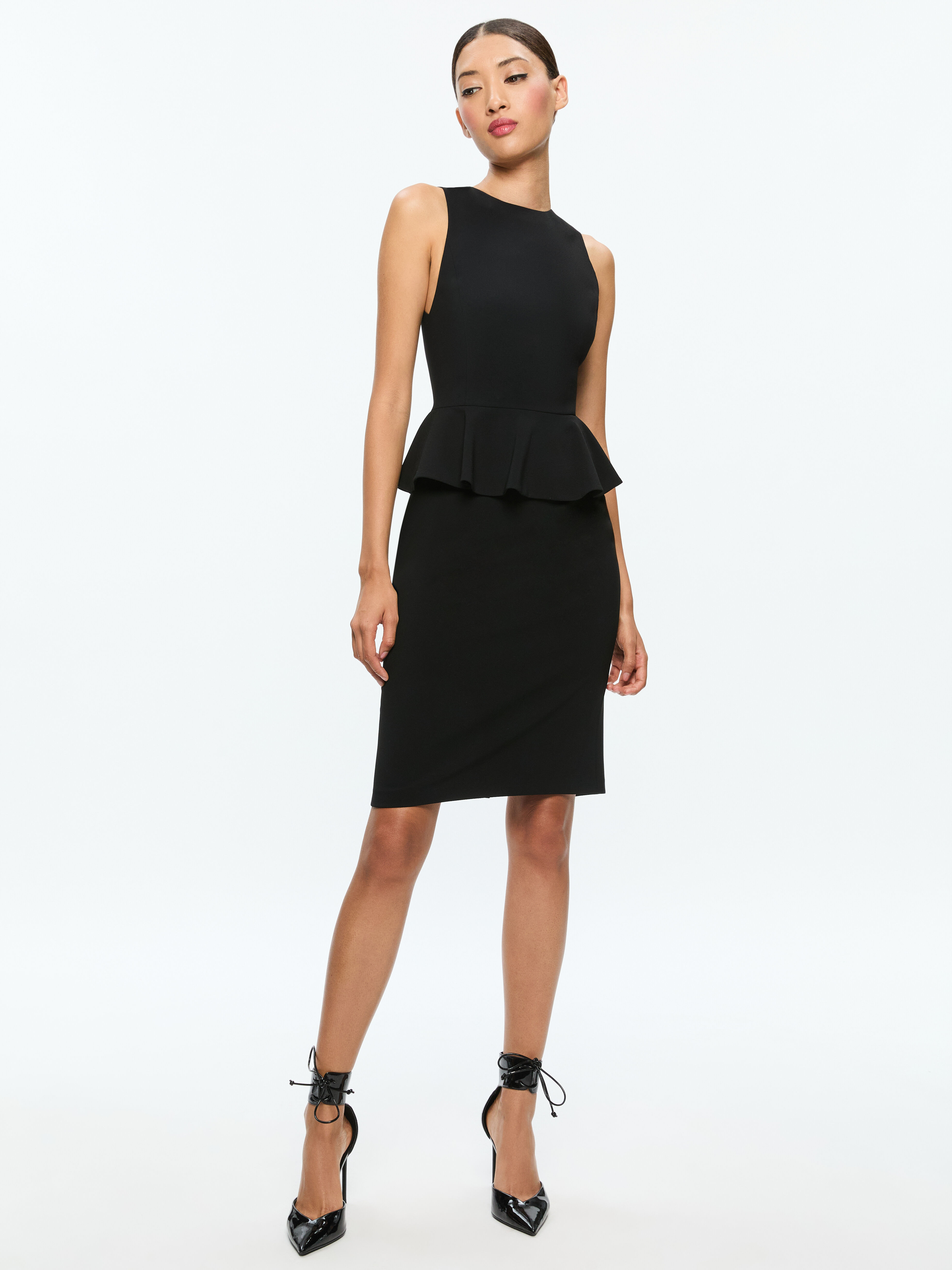 Peplum midi hot sale