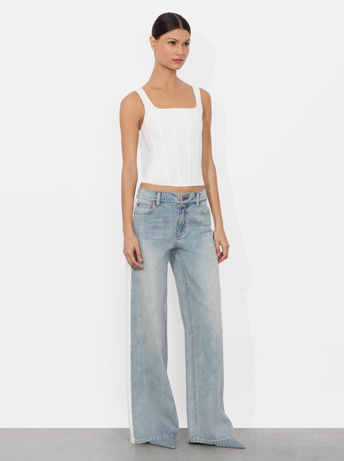 THE ROAD TRIP JEAN - SIERRA VINTAGE BLUE image 5 - Alice And Olivia