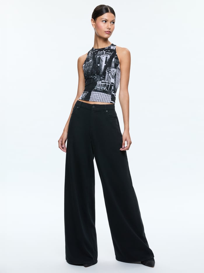 PANIA CROPPED TANK - CITYSCAPE image 4 - Alice And Olivia