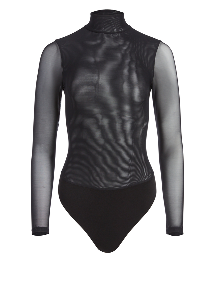 CLARINDA TURTLENECK BODYSUIT - BLACK image 5 - Alice And Olivia