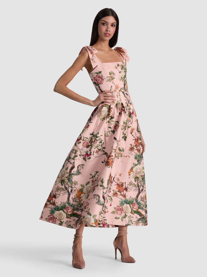 HANA MIDI DRESS - SUNSET GROVE ENGLISH ROSE image 5 - ALICE + OLIVIA