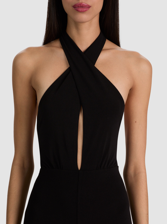 BLACK-EVELINA HALTER JUMPSUIT