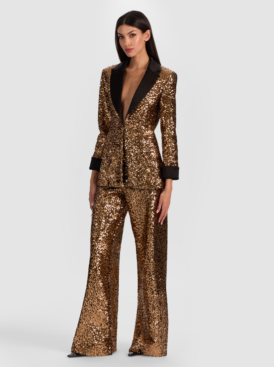 GOLD/BLACK-JUSTIN SEQUIN BLAZER