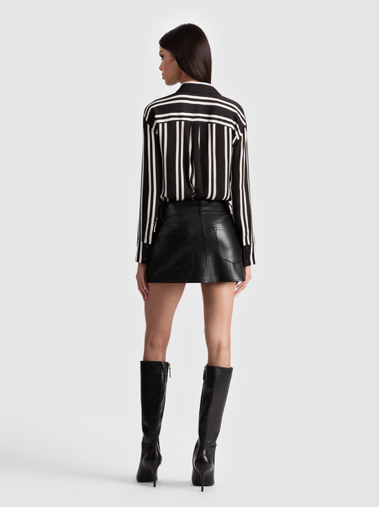 BLACK-LAIKA VEGAN SKIRT