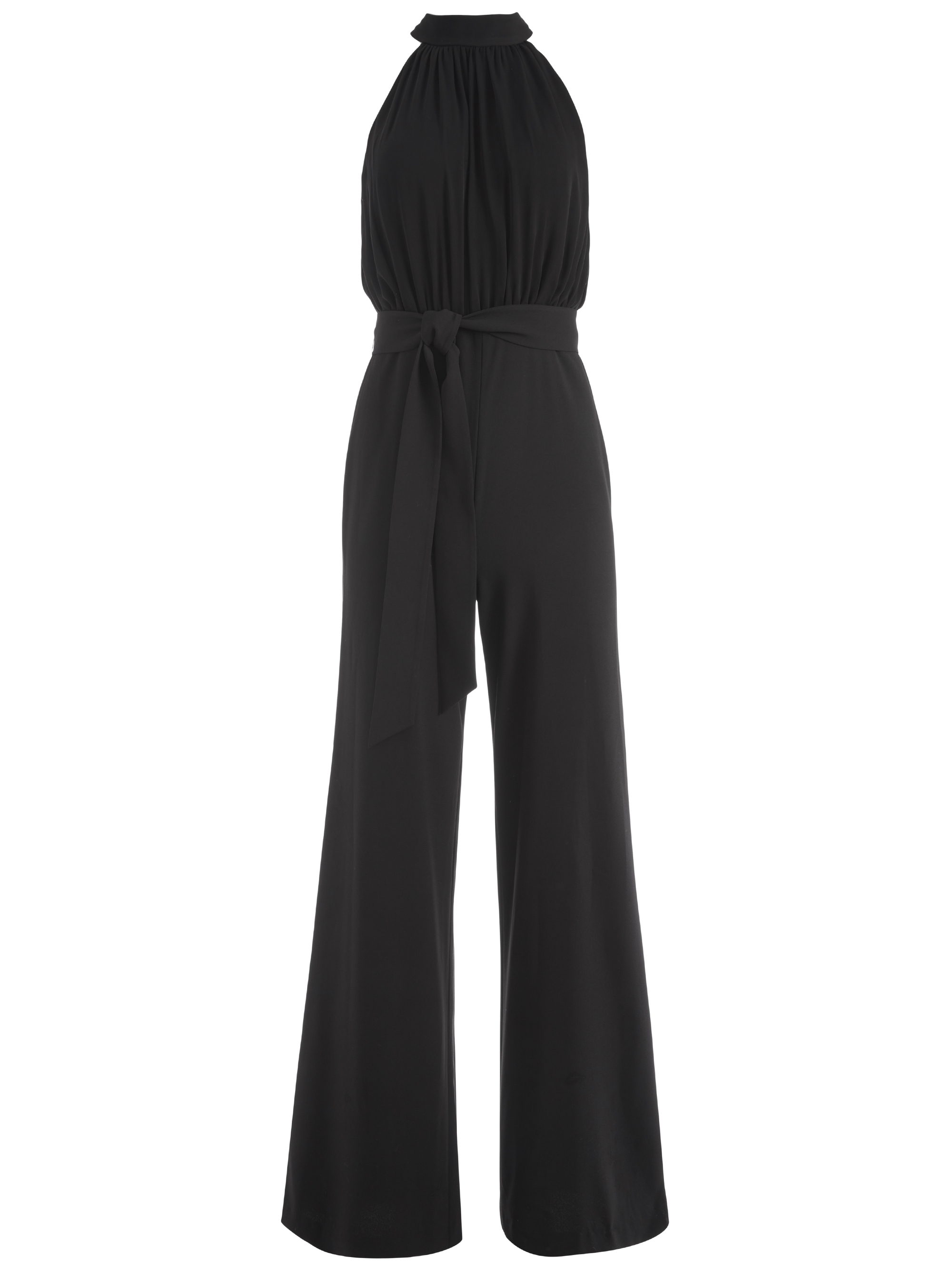 Thelma Halter Neck Jumpsuit In Black | Alice And Olivia