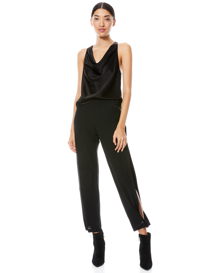 HARMON RACERBACK TANK - BLACK image 2 - Alice And Olivia