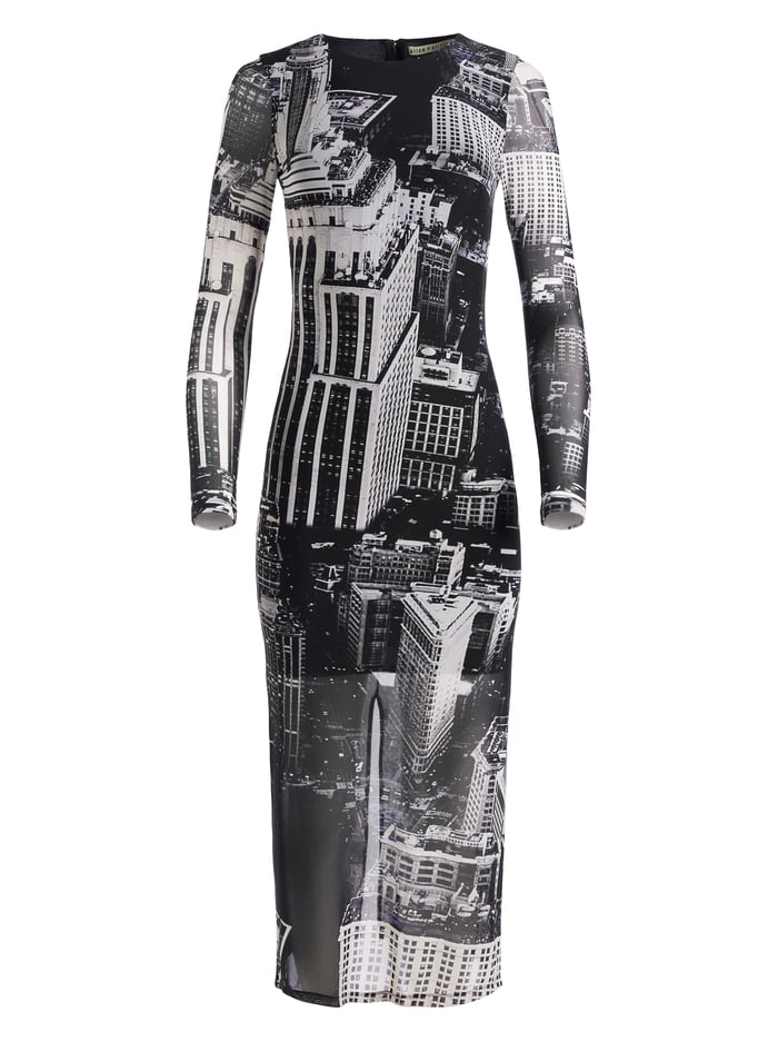 DELORA MIDI DRESS - CITYSCAPE image 5 - Alice And Olivia