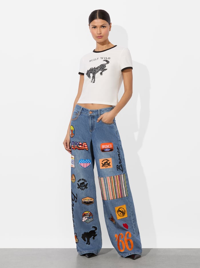 A+O X BRONCO TRISH JEAN - BROOKLYN BLUE image 3 - Alice And Olivia