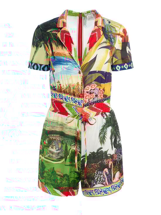 ISLAND DREAMS MULTI-LEIGHTON PAJAMA ROMPER