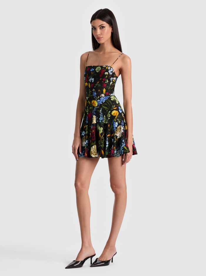 GINNY MINI DRESS - SOCIAL HOUR BLACK image 4 - Alice And Olivia