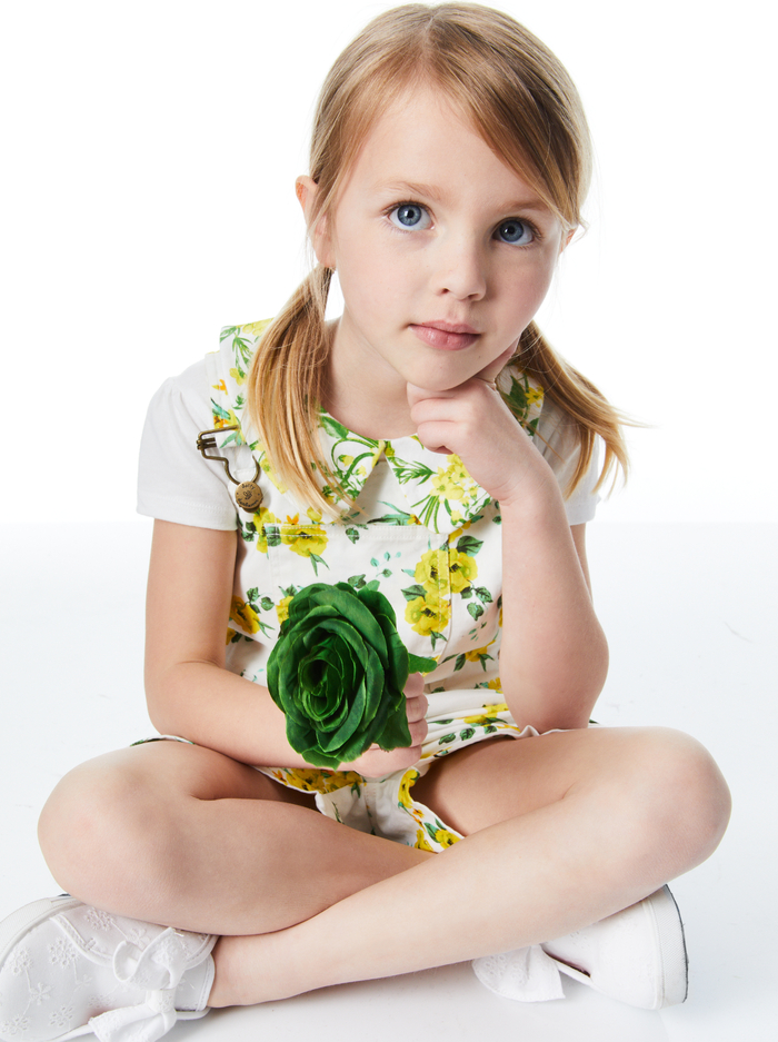 A+O x DOTTY DUNGAREES PETER PAN COLLAR TOP - DRIFTING BY FLORAL OFF WHITE image 4 - Alice And Olivia