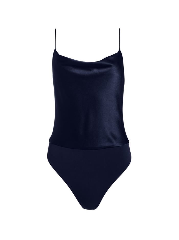 HARMON BODYSUIT - NAVY image 4 - Alice And Olivia