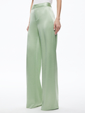 DEANNA HIGH WAISTED BOOTCUT PANT - GREEN TEA