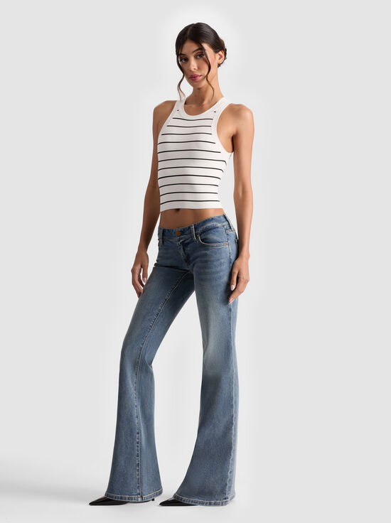 ALBERTINE BLUE-BELLA LOW RISE JEAN