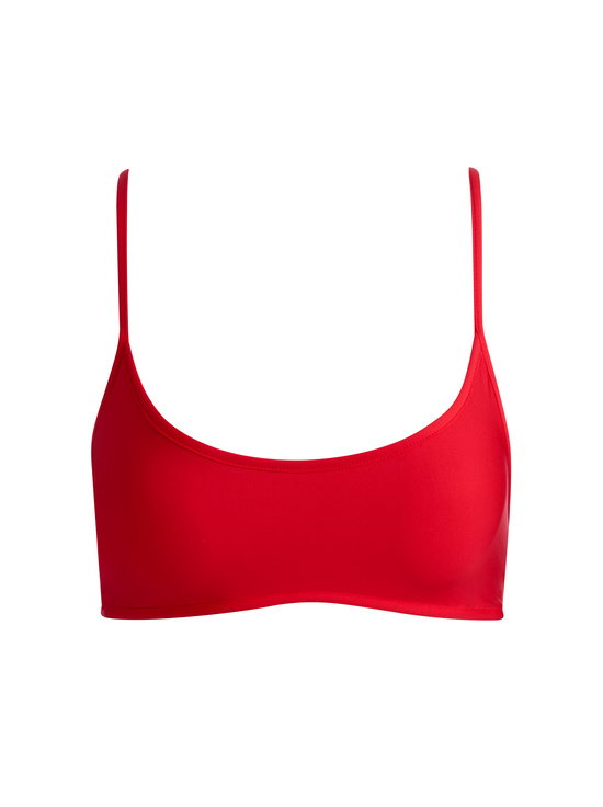 RED-A+O X PQ SWIM SPORTY BIKINI TOP