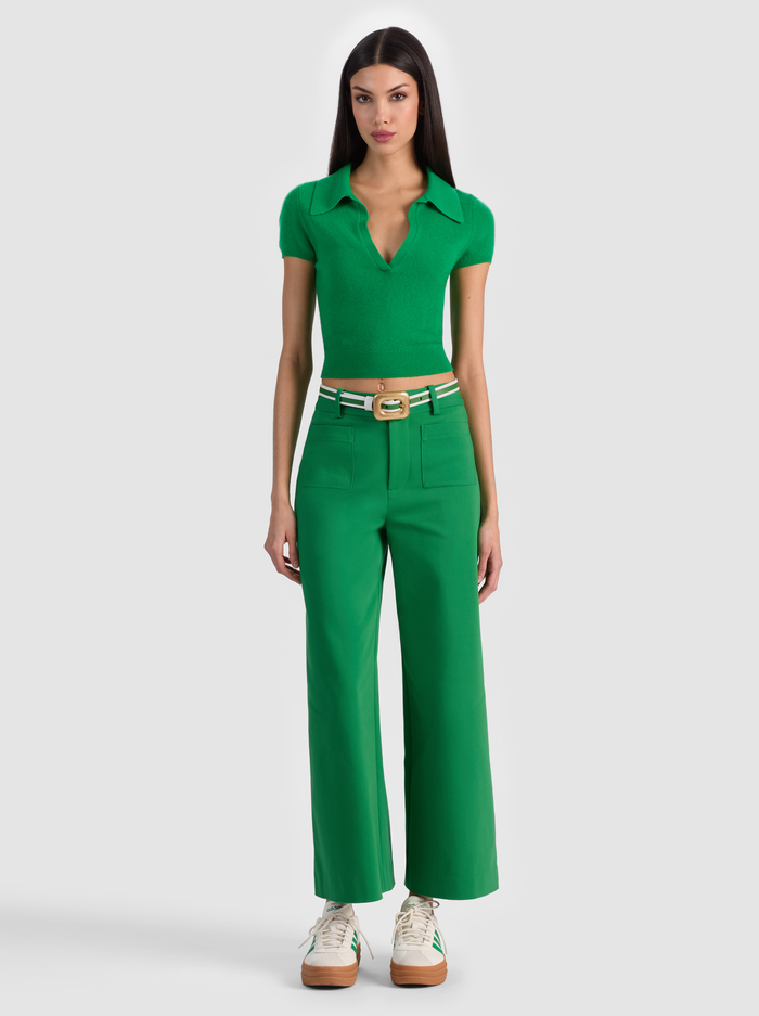 LETTY BELT - OFF WHITE/GREEN APPLE image 2 - ALICE + OLIVIA