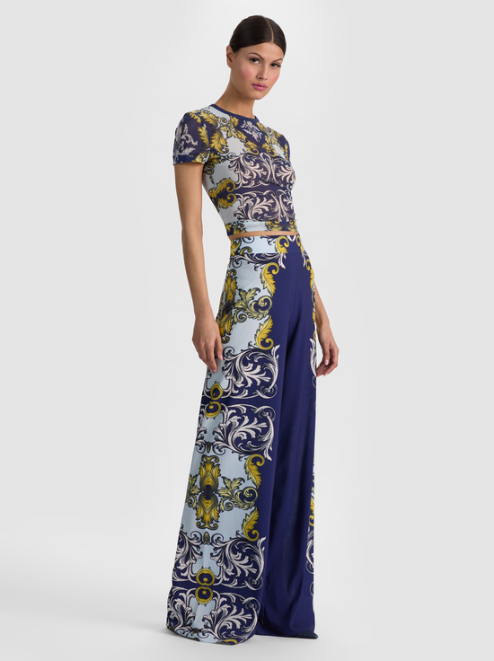 ANTIQUE SCROLL-ATHENA WIDE LEG PANT