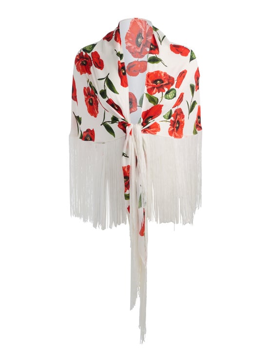 SUMMER POPPY-MESHA SHAWL