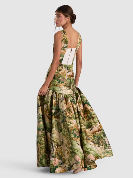 TERRAIN LG-LILA STRUCTURED GOWN