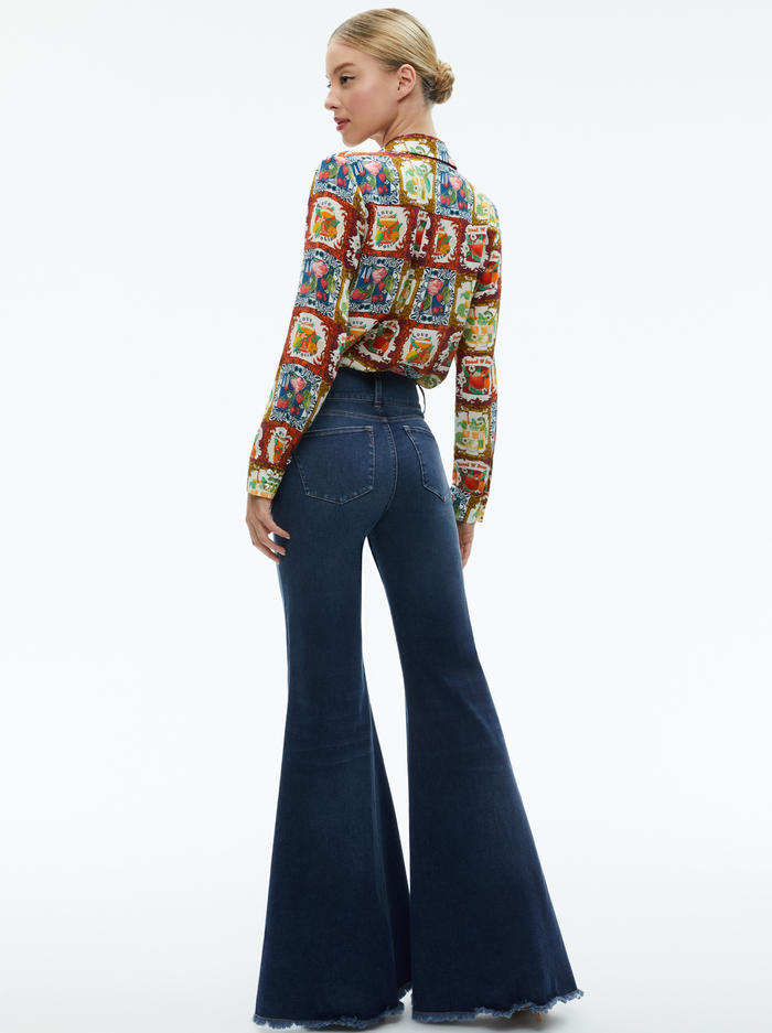 WILLA SILK BLOUSE - A SUMMER DAY image 2 - Alice And Olivia