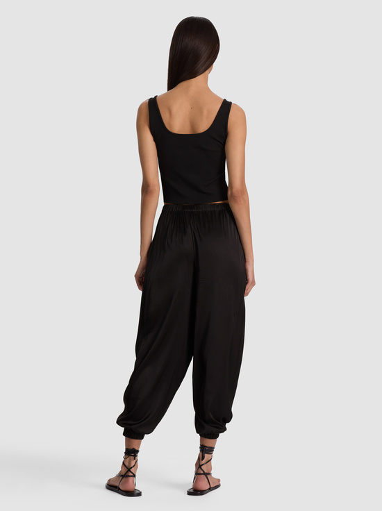 BLACK-DECLAN PULL ON GENIE PANT