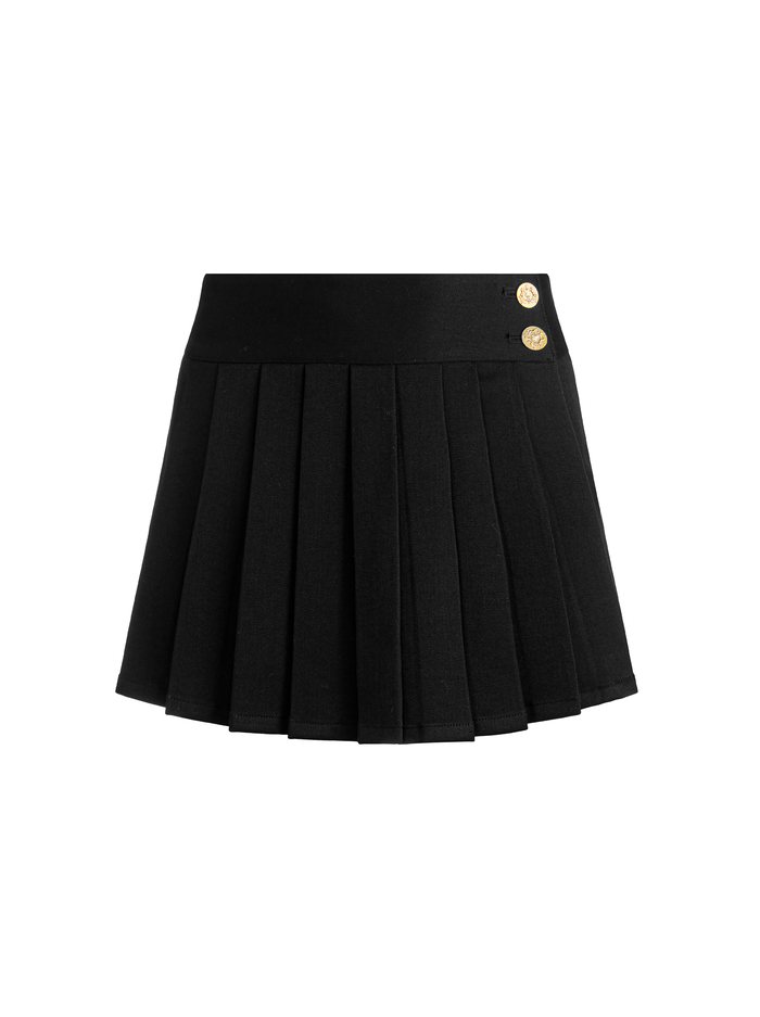 NOAH SKORT WITH SIDE STRIPE - BLACK image 5 - Alice And Olivia